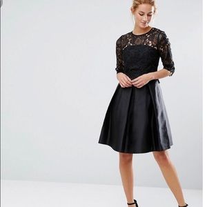 Ted baker Maaria lace black skater dress